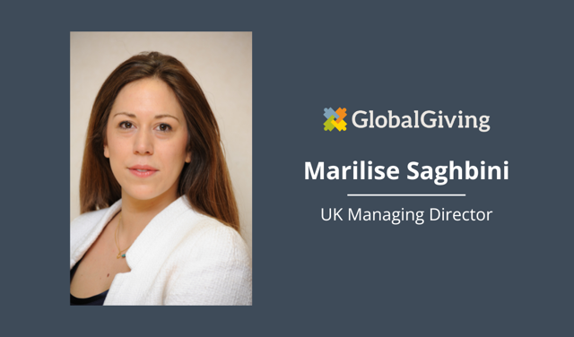 International nonprofit GlobalGiving Appoints Marilise Saghbini as Managing Director for GlobalGiving in the UK