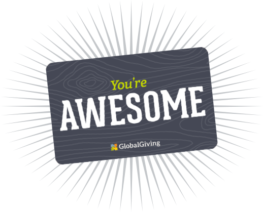 Image of a gift card with the text 'You're Awesome'